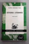 Estudios literarios / Ramn Menndez Pidal