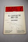 Claves para la lectura del Cantar de Mo Cid de autor annimo / Ana Torrico Gil