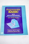 Programacin BASIC para microcomputadoras / Luis Joyanes Aguilar