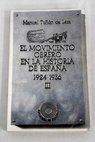 El movimiento obrero en la historia de Espaa tomo III / Manuel Tun de Lara