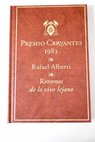 Retornos de lo vivo lejano 1948 1956 / Rafael Alberti