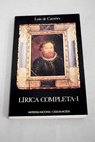 Lírica completa tomo I / Luís de Camoes
