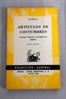 Artculos de Costumbres / Mariano Jos de Larra