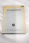 Anacreónticas / Anacreonte