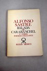 Balada de Carabanchel y otros Poemas celulares / Alfonso Sastre