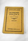 Economa poltica / Carl Johannes Fuchs