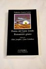 Poema del cante jondo Romancero gitano / Federico Garca Lorca