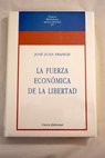 La fuerza económica de la libertad / José Juan Franch Menéu