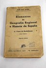 Elementos de Geografia regional e Historia de España 2º curso / José Luis Asián Peña