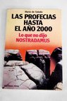 Las profecías hasta el año 2000 / Mario de Sabato