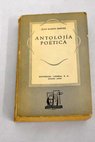 Antolojía poética / Juan Ramón Jiménez