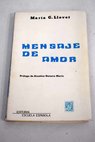 Mensaje de amor / María González Llovet