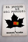 El jardín de los frailes / Manuel Azaña
