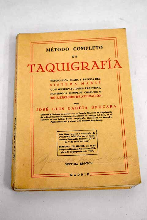 Método completo de taquigrafía: explicación clara y precisa del Sistema ...