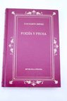 Poesa y prosa / Juan Ramn Jimnez