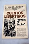 Cuentos libertinos La bella Imperia Pecado venial / Honor de Balzac