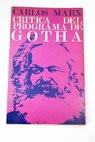 Critica del programa de Gotha / Karl Marx