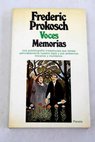 Voces memorias / Frederic Prokosch