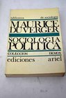 Sociologa poltica / Maurice Duverger