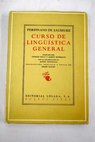 Curso de linguística general / Ferdinand de Saussure