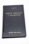 Himnos epigramas y fragmentos / Calmaco