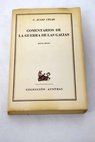 Comentarios de la guerra de las Galias / Cayo Julio César