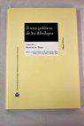 Textos políticos de los ideólogos / Pierre Jean Georges Cabanis