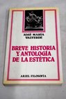 Breve historia y antologa de la esttica / Jos Mara Valverde