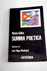 Summa poética / Nicolás Guillén