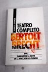 Baal Tambores en la noche En la jungla de las ciudades / Bertolt Brecht