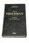 Teoría de los precios / Milton Friedman