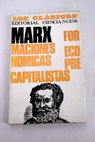 Formaciones econmicas precapitalistas / Karl Marx