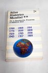 Atlas histórico mundial Tomo II De la Revolución Francesa a nuestros días / Hermann Kinder