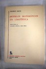 Modelos matemáticos en linguistica / Maurice Gross