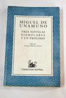 Tres novelas ejemplares y un prlogo / Miguel de Unamuno