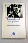 Actos sacramentales poemas / Kenneth Rexroth