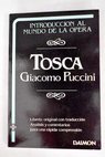 Tosca libreto original en italiano / Giuseppe Giacosa