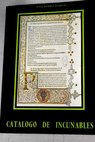 Catálogo de los incunables de la Biblioteca Pública de Toledo colección Borbón Lorenzana / Julia Méndez Aparicio