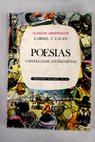 Poesas castellanas y extremeas Seleccin / Jos Mara Gabriel y Galn
