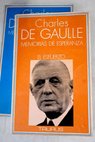Memorias de esperanza / Charles de Gaulle
