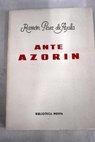Ante Azorn / Ramn Prez de Ayala