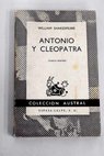 Antonio y Cleopatra / William Shakespeare