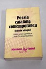 Poesía catalana contemporánea antología