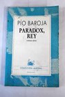 Paradox rey / Po Baroja