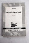 Odas Epodos / Quinto Horacio Flaco