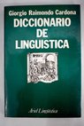Diccionario de lingustica / Giorgio Raimondo Cardona