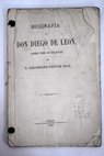 Biografía de Don Diego de León primer conde de Belascoain / Nicomedes Pastor Díaz
