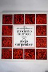 Concierto barroco / Alejo Carpentier