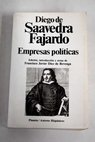 Empresas políticas / Diego de Saavedra Fajardo