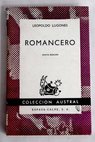 Romancero / Leopoldo Lugones